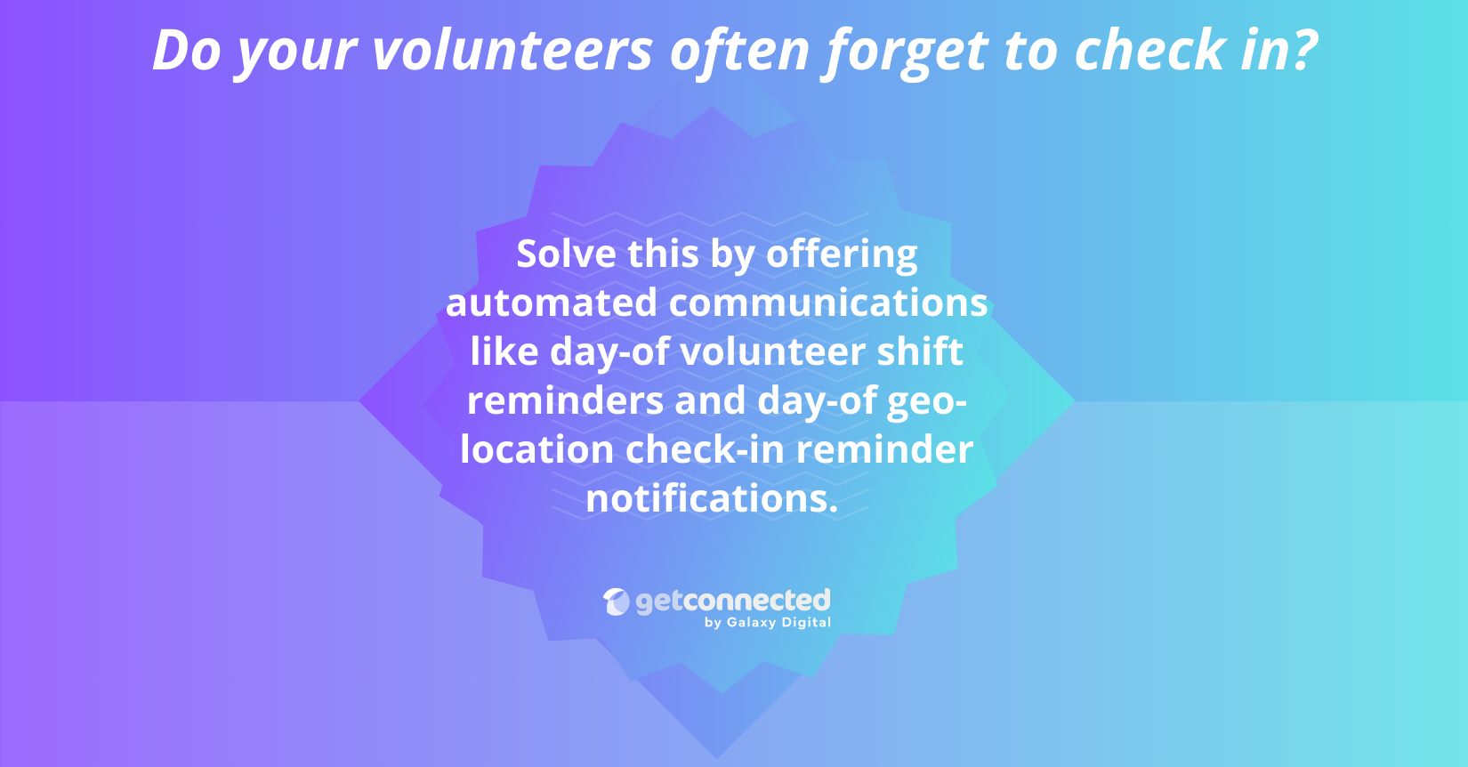 Volunteers forget to check-in