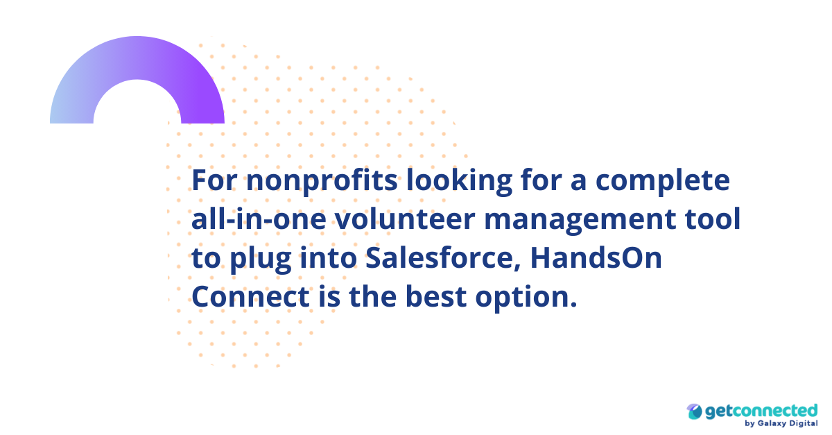 HandsOn connect for volunteer management 