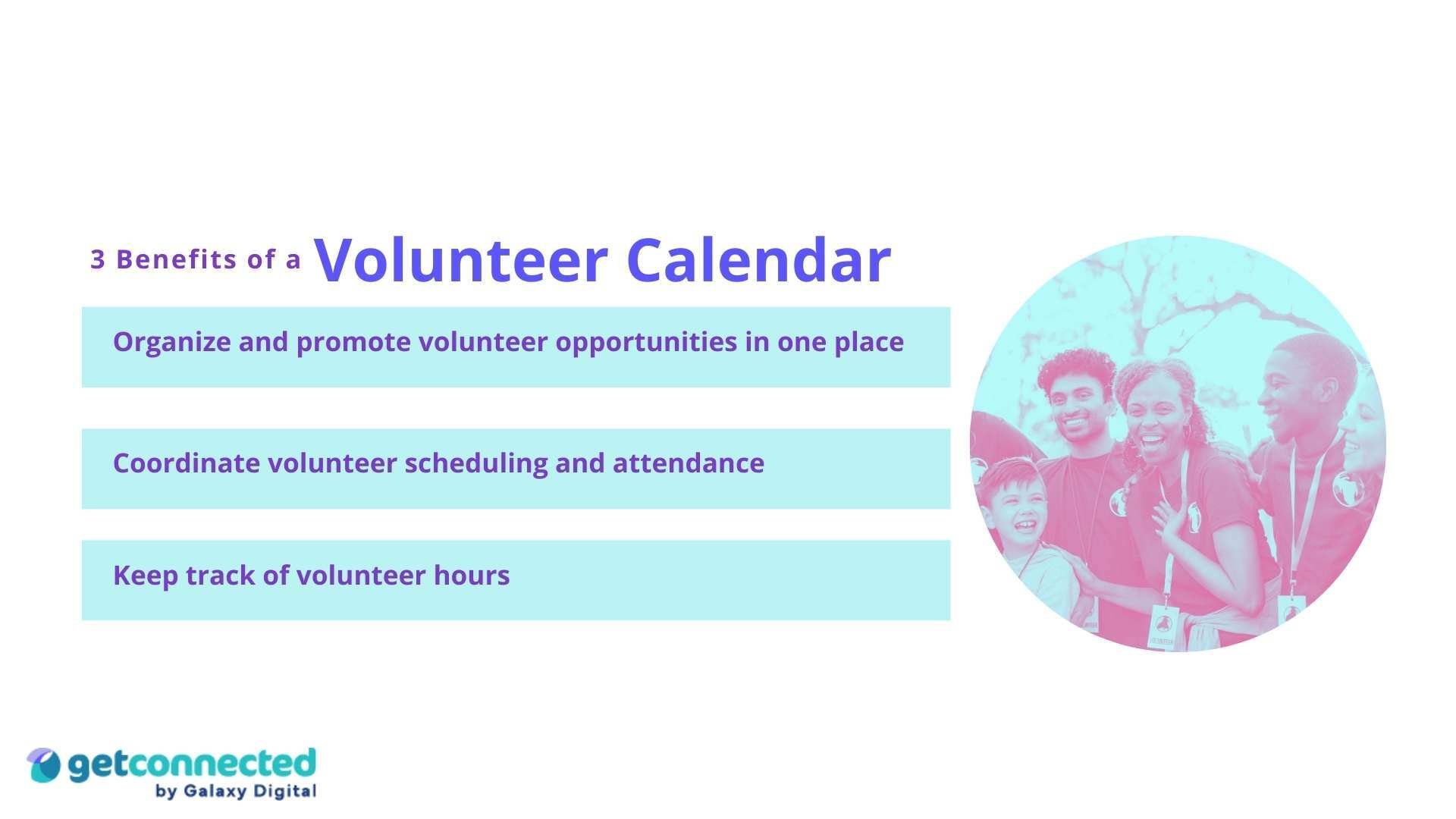 benefits of using a volunteer calendar