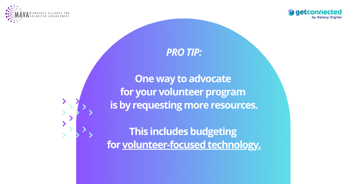 Advocate for volunteer management software