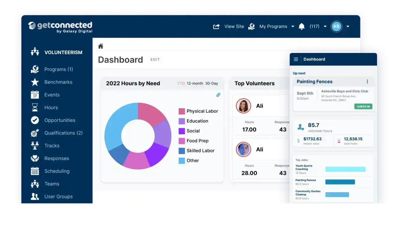 Get Connected Dashboard